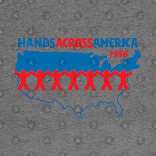 Hands Across America 1986 - Us by huckblade